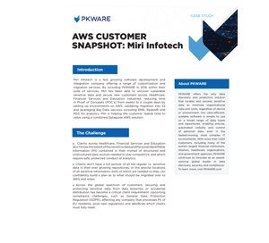 AWS Customer Snapshot - Miri Infotech