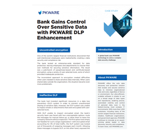 Bank Gains Control over Sensitive Data with PKWARE DLP Enhancement