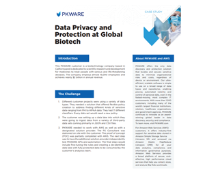 Data Privacy, Protection, and Compliance at a Global Medical Equipment and Services Company