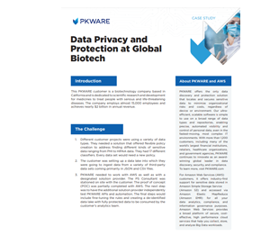 Data Privacy and Protection at Global Biotech