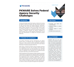 PKWARE Solves Federal Agency Security Challenges