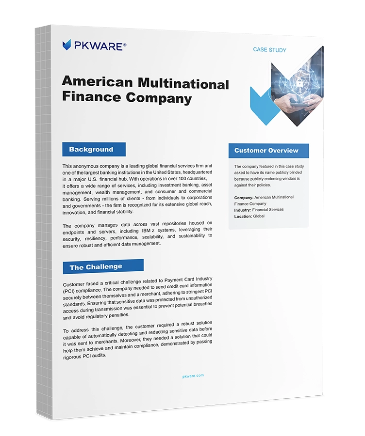 Global Finance Leader Achieves PCI Compliance